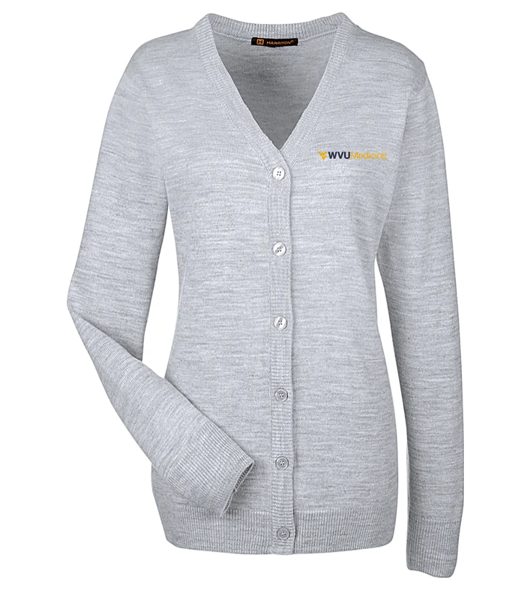 Harriton Ladies Pilbloc V-Neck Button Cardigan Sweater